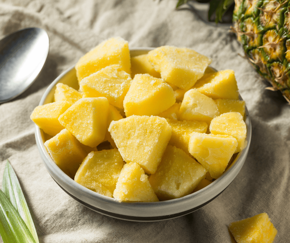 Frozen pineapple, sliced, 1/8, 1/12 cut BQF from Vietnam for food processing 3