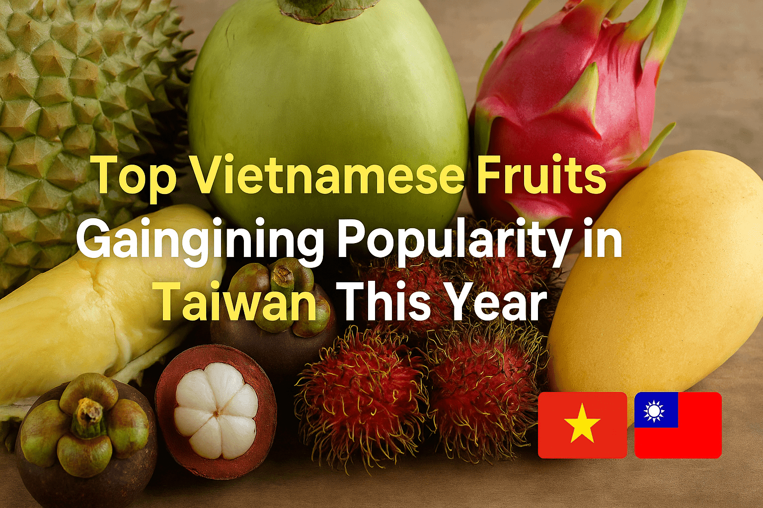 Top Vietnamese Fruits Gaining Popularity in Taiwan This Year