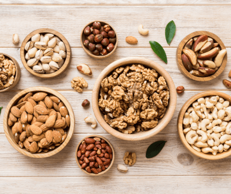 Almonds and walnuts round out the top dry fruits in Dubai