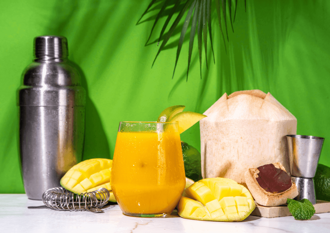 Coconut Frozen Mango Margarita