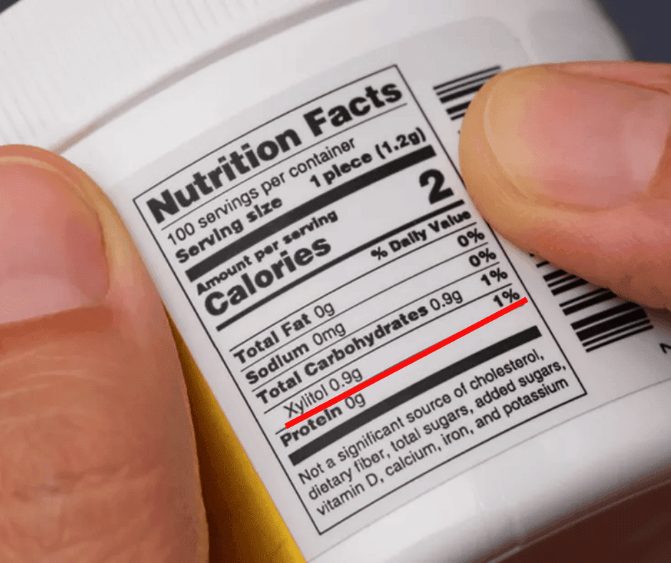 Identify Xylitol on the Label