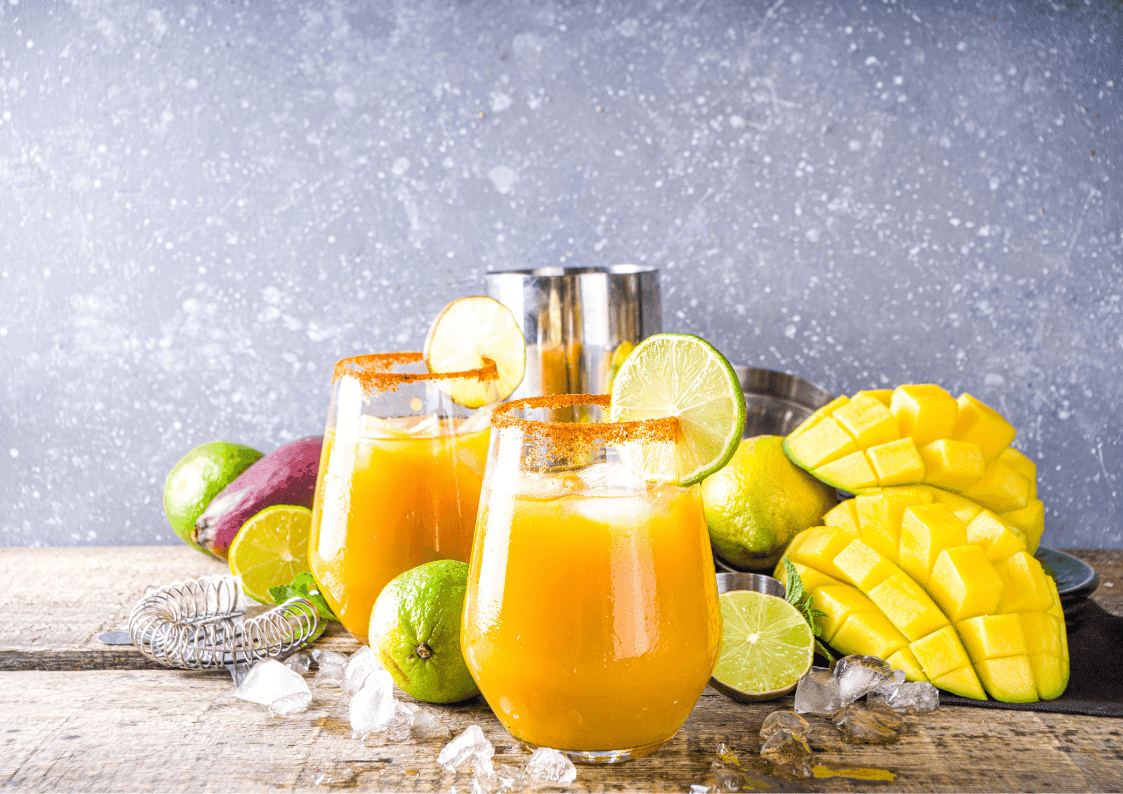 Mixing margaritas
