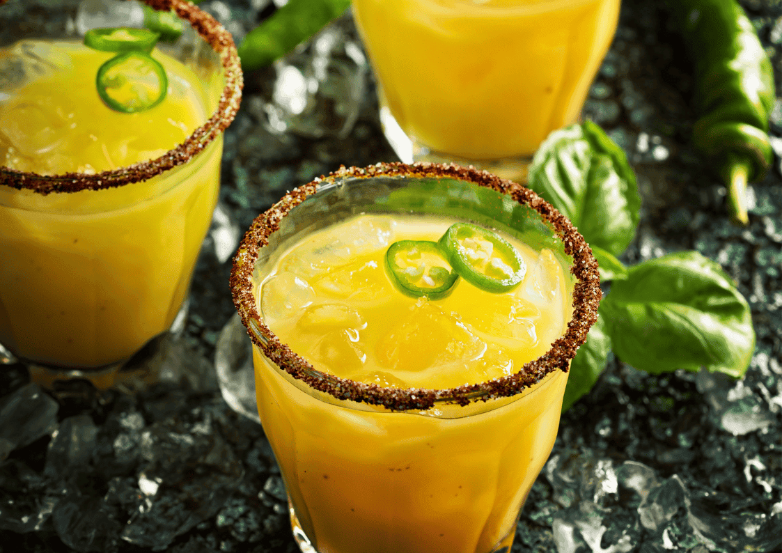 Spicy Frozen Mango Margarita